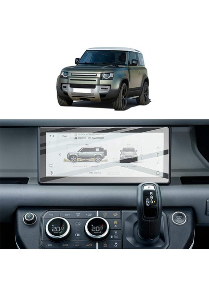 Land Rover Defender Için 2x 90 110 2020-2022 10 Inç Gps Navigasyon Dokunmatik Koruyucu Ekran Temperli Cam Film (Yurt Dışından) modelleri