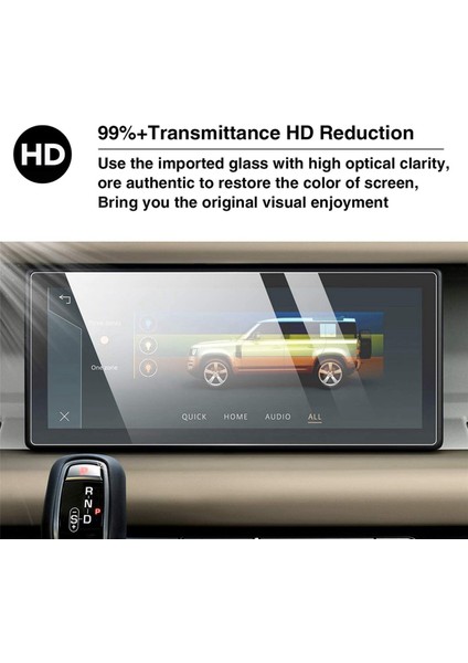 Land Rover Defender Için 2x 90 110 2020-2022 10 Inç Gps Navigasyon Dokunmatik Koruyucu Ekran Temperli Cam Film (Yurt Dışından) indirimleri