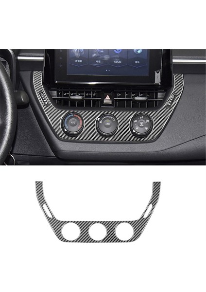 Toyota Corolla Için Karbon Fiber 2019-2023 Merkez Kontrol Ac Havalandırma Düğmesi Kapak Trim Iç Aksesuarlar, A (Yurt Dışından) indirimleri