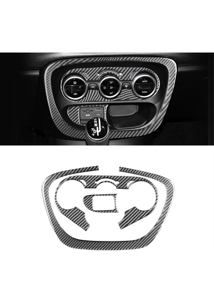 Fiat 500L 2014-2017 Yumuşak Karbon Fiber Araç Konsolu Ac Anahtarı Kapak Panel Trim Sticker Iç Aksesuarlar (Yurt Dışından) indirimleri
