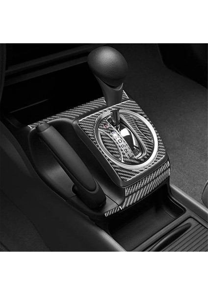 Honda Civic Için Karbon Fiber 8. 2006-2011 Otomobil Dişli Vites Paneli Kapak Trim Aksesuarları, Rhd (Yurt Dışından) fırsatları