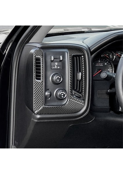 Chevy Için Karbon Fiber Silverado Gmc Sırrra 1500 14-18 Lhd Konsol Yan Hava Havalandırma Paneli Kapak Trim Iç Aksesuarlar (Yurt Dışından) fırsatları
