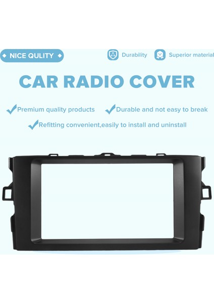 Toyota Auris 2006-2012 Stereo Fasias Panel Dash Montaj Kurulum Araba DVD Çerçeve Kiti Içi (Yurt Dışından) fırsatları