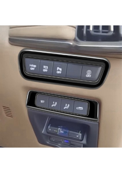 Mazda Cx-60 2022-2023 Rhd Araba Aksesuarları Için Araba Parlak Siyah Çok Fonksiyonlu Düğme Trim Çerçeve Kapak (Yurt Dışından) indirimleri