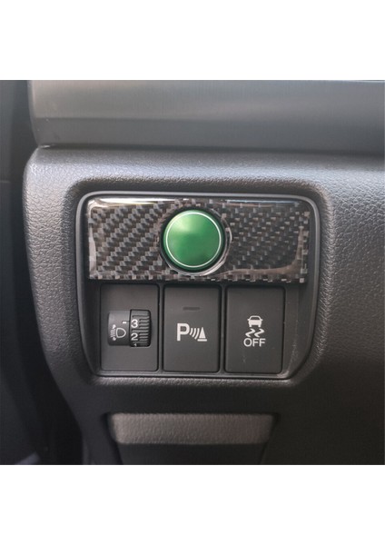 Honda Accord Için Fit 2013-2017 Karbon Fiber Econ Düğme Paneli Kapağı (Yurt Dışından) indirimleri