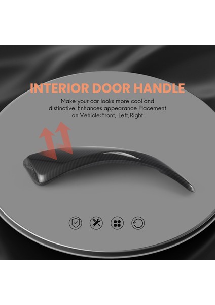 2pcs Karbon Fiber Araba Iç Kapı Kolu Trim Çekme Paneli Tutamağı Kapağı Için Bmw F20 F21 F22 F23 12-18 2 Kapı (Yurt Dışından) modelleri