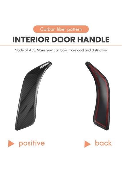 2pcs Karbon Fiber Araba Iç Kapı Kolu Trim Çekme Paneli Tutamağı Kapağı Için Bmw F20 F21 F22 F23 12-18 2 Kapı (Yurt Dışından) indirimleri