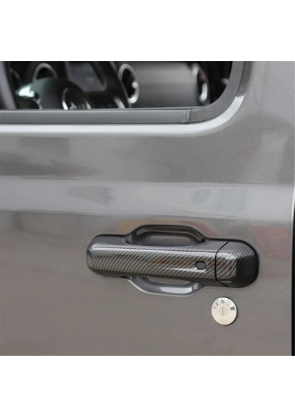 Jeep Wrangler Için Jl 2018-2023 4-Doors Bagaj Kapağı Kapı Tutma Tutamak Dekoratif Kapak Döşeme Araç Aksesuarları Abs Karbon Fiber (Yurt Dışından) indirimleri