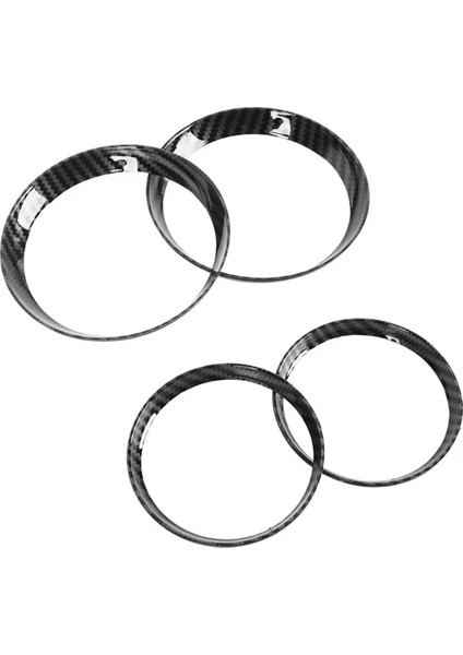 4pcs/set Araba Havası Havalandırma Klima Çıkış Halka Kapağı Karbon Fiber Mini Cooper Için Arayın R56 2006-2013 (Yurt Dışından) fiyatları
