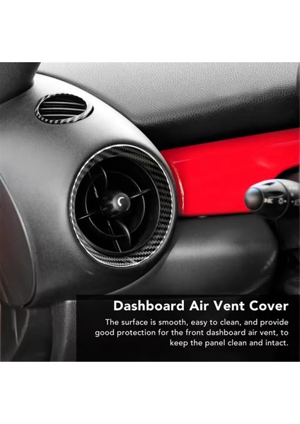 4pcs/set Araba Havası Havalandırma Klima Çıkış Halka Kapağı Karbon Fiber Mini Cooper Için Arayın R56 2006-2013 (Yurt Dışından) indirimleri