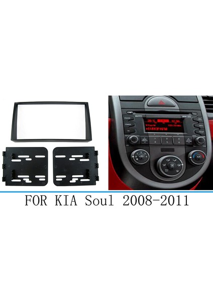 Kia Soul 2008-2011 Için Araba Stereo Radyo Fasya Çizgi Paneli Trim Çerçevesi (Yurt Dışından) modelleri
