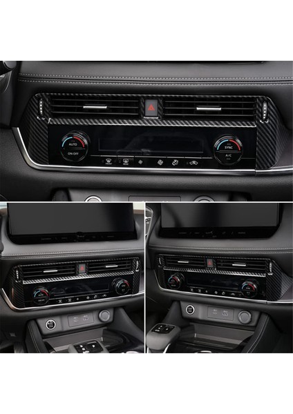 Nissan Rogue 2021 2022 2023 Merkezi Kontrol Hava Çıkış Havalandırma Kapak Çerçevesi Kapak Döşeme Aksesuarları (Abs Cabon Fiber) (Yurt Dışından) modelleri