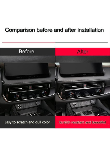 Nissan Rogue 2021 2022 2023 Merkezi Kontrol Hava Çıkış Havalandırma Kapak Çerçevesi Kapak Döşeme Aksesuarları (Abs Cabon Fiber) (Yurt Dışından) fırsatları