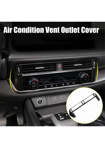 Nissan Rogue 2021 2022 2023 Merkezi Kontrol Hava Çıkış Havalandırma Kapak Çerçevesi Kapak Döşeme Aksesuarları (Abs Cabon Fiber) (Yurt Dışından) indirimleri