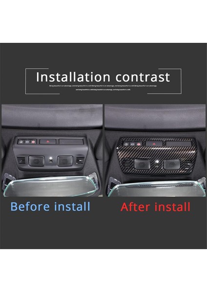 Chevrolet Için Corvette C8 2020-2023 Araba Çatı Okuma Işık Lamba Kapağı Trim Iç Aksesuarlar Abs Karbon Fiber (Yurt Dışından) fırsatları