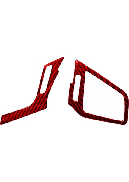 Abs Kırmızı Karbon Fiber Yan Hava Havalandırma Outlet Kapak Trim Dekor Etiketi Honda Civic 10. Gen 2016 2017 2018 2019 (Lhd) (Yurt Dışından)