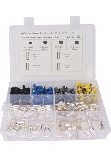 390PCS Awg (2 4 6 8 10 12 14 16) Tel Ferrules Kitleri Kıç Terminal Konnektörü Kılıf Sıkışma Aracı (Yurt Dışından) modelleri