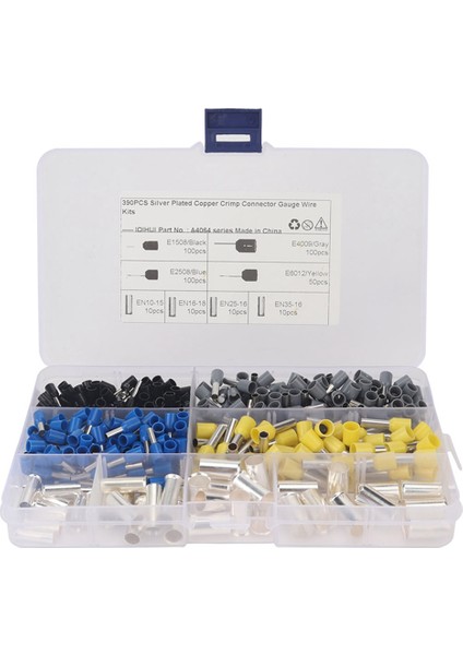 390PCS Awg (2 4 6 8 10 12 14 16) Tel Ferrules Kitleri Kıç Terminal Konnektörü Kılıf Sıkışma Aracı (Yurt Dışından) fırsatları