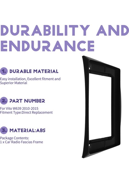 Araba Radyosu Fasya Çerçevesi 10.1 Inç Gezinme Paneli 2din Mercedes Benz Vıto W639 2010-2015 Için Stereo Panel (Yurt Dışından) indirimleri