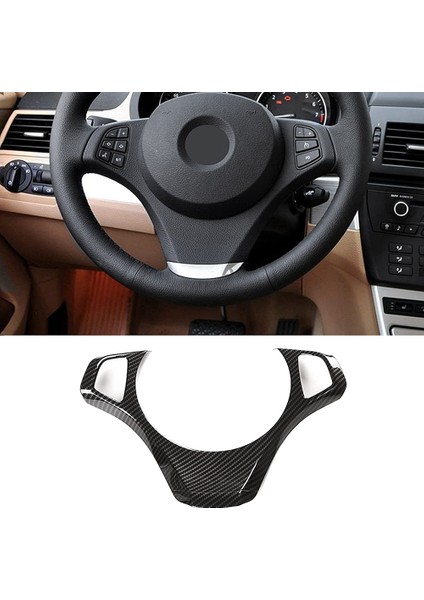 Karbon Fiber Araç Direksiyon Simidi Dekorasyon Çerçevesi For-Bmw X3 E83 2006-2009 (Yurt Dışından) fiyatları