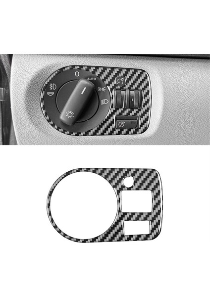 Audi A3 S3 8p 2006 2007 Karbon Fiber Otomobil Far Anahtarı Kapak Kaplama Çıkartmaları Iç Accessoires (Yurt Dışından) fırsatları