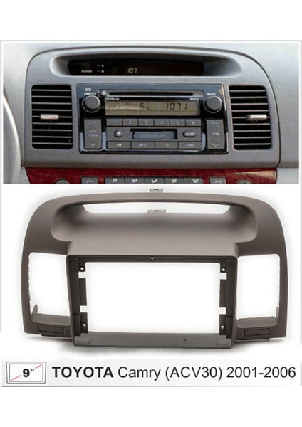 2pcs 9 Inç 2din Araba Radyo Gösterge Tablosu Montaj Için Araç Paneli Toyota Camry Için Dual Din 5 2001-2006 (Yurt Dışından) indirimleri