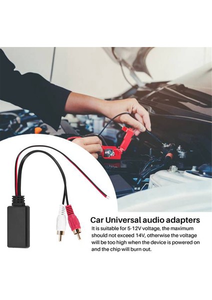 10 Adet Araba Evrensel Kablosuz Bluetooth Modülü Müzik Adaptörü Rca Aux Ses Kablosu (Yurt Dışından) fiyatları