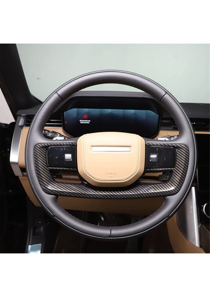 Land Rover Range Rover Vogue 2023 2024 Araç Direksiyon Simidi Kapağı Döşeme Dekoratif Çerçeve Aksesuarları, Abs Karbon Fiber (Yurt Dışından) modelleri