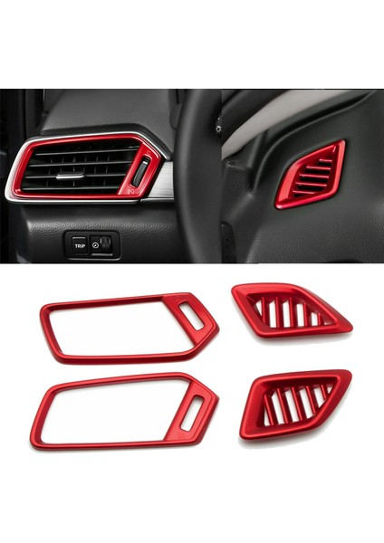 Honda Accord Için 2018-2022 Iç Gösterge Tablosu Hava Havalandırma Ac Çıkış Kapakları Kırmızı (Yurt Dışından) fırsatları