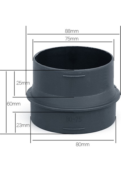 2pc 75MM Ila 80MM Park Isıtıcı Kanalları Redüktör Konnektörü Hava Isıtıcı Kanalı Boru Azaltıcı Adaptör Adaptör Dönüştürücü Eberspacher Için (Yurt Dışından) indirimleri