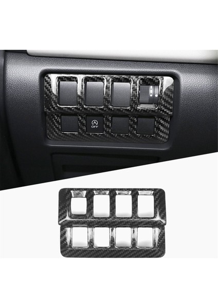 Subaru Wrx Için 2022+ Karbon Fiber Kafa Kafası Işık Lambası Anahtarı Panel Kapak Trim Iç Aksesuarlar (Yurt Dışından) indirimleri