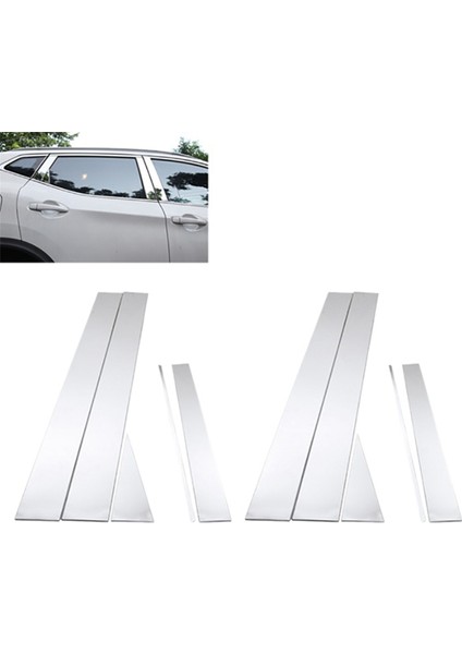 Pencere Krom Sütun Post Kapak Döşeme Kalıp Nissan Qashqai Için Paslanmaz Stil J11 2014 -2017 (Yurt Dışından) fiyatları