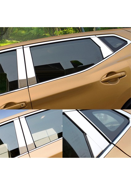 Pencere Krom Sütun Post Kapak Döşeme Kalıp Nissan Qashqai Için Paslanmaz Stil J11 2014 -2017 (Yurt Dışından) modelleri