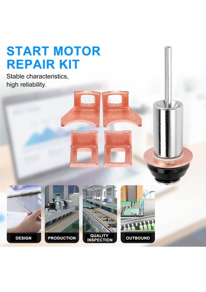 Başlangıç ​​onarımı Için Solenoid Kişisi Piston Seti Nippondenso 128000-7390 (Yurt Dışından)