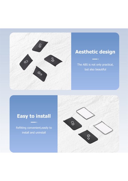 4pcs Araba Kapısı Koltuğu Bellek Kilit Anahtarı Düğmesi Çıkartmalar Mercedes Benz C E Sınıf Glk Gl ml W204 Aksesuarları (Yurt Dışından) indirimleri