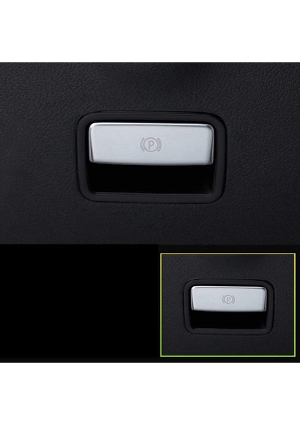 Park El Freni Sticker P Düğme Fren Anahtarı Çerçevesi ve Otomobil Koltuğu Isofıx Anahtar Kapağı Mercedes Için Siyah Benz W156 W177 (Yurt Dışından) fırsatları