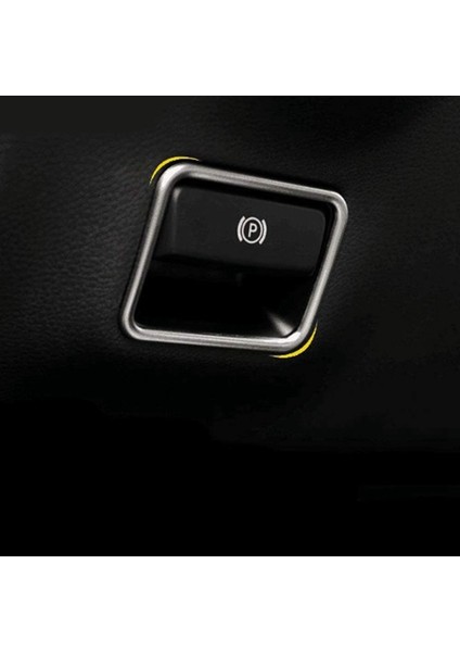Park El Freni Sticker P Düğme Fren Anahtarı Çerçevesi ve Otomobil Koltuğu Isofıx Anahtar Kapağı Mercedes Için Siyah Benz W156 W177 (Yurt Dışından) indirimleri