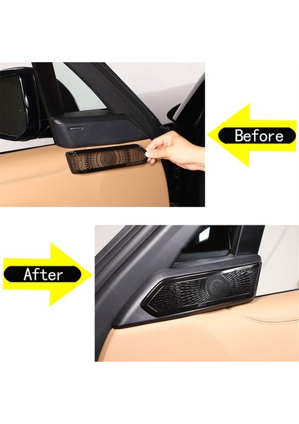 Araba Iç Döşeme Kapısı A-Filtresi Tweeter Ses Hoparlör Kapağı Range Rover Vogue L460 2023 Siyah Için Dekorasyon Çıkartması (Yurt Dışından) fırsatları