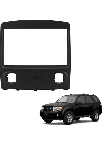 Ford Escape Için 2x 2din Radyo Fasyası 2008-2010 DVD Stereo Çerçeve Plakası Adaptörü Montaj Çizgisi Kurulumu Çerçeve Trim Kiti (Yurt Dışından) fiyatları
