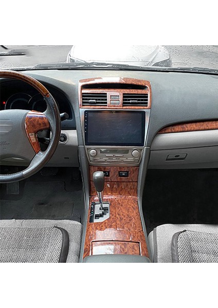 Toyota Camry Için 2006-2011 2pc Ahşap Abs Araba Ön Merkez Klima Havalandırma Outlet Kapak Döşeme Araç Stil Aksesuarları (Yurt Dışından) indirimleri