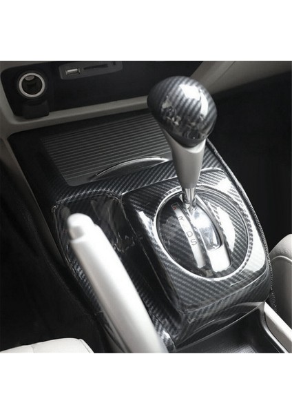 Honda Civic 2006-2011 Için 8. Karbon Fiber Merkez Konsol Dişli Vites Değiştirme Kuşağı Kapağı (Yurt Dışından) indirimleri