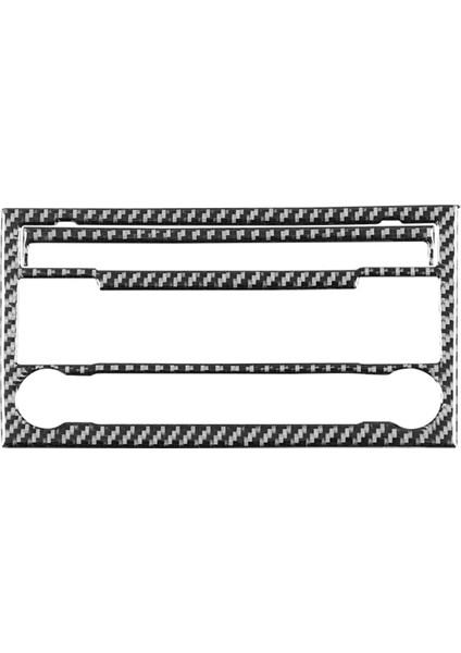 Audi A4 S4 B7 2005-2008 Karbon Fiber Merkez Konsolu CD Radyo Kontrol Paneli Kapak Trim Iç Aksesuarlar (Yurt Dışından)