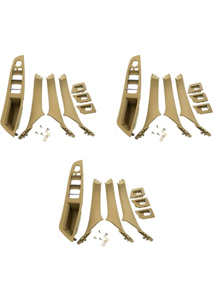 3x Rhd Araba Iç Kapı Kolu Iç Kapı Paneli -Bmw 5 Serie F10 F11 520 525 Bej Rhd Için (Yurt Dışından)