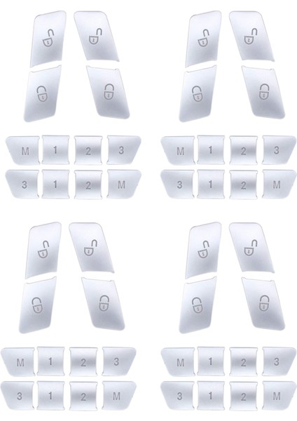 48PCS Araba Kapısı Koltuk Hafıza Kilit Düğmeleri Mercedes Için Çıkartmalar Benz Cla/gla/glk/gle/cls/gl/ml/a/b/e (Yurt Dışından)