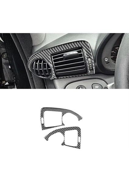 Mercedes Için Karbon Fiber Lhd Benz C Sınıfı W203 05-2007 Gösterge Paneli Yan Hava Delikleri Çıkış Kapağı Trim Iç Aksesuarlar (Yurt Dışından) fırsatları