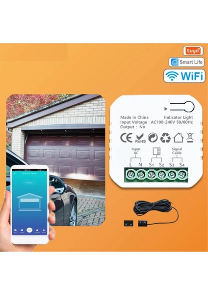 Tua Smart Life Wifi Garaj Kapı Açıcı Denetleyici Sensör Uygulaması Uzaktan Kumanda Alexa Google Home Için Uygun, Abd Fiş (Yurt Dışından) modelleri