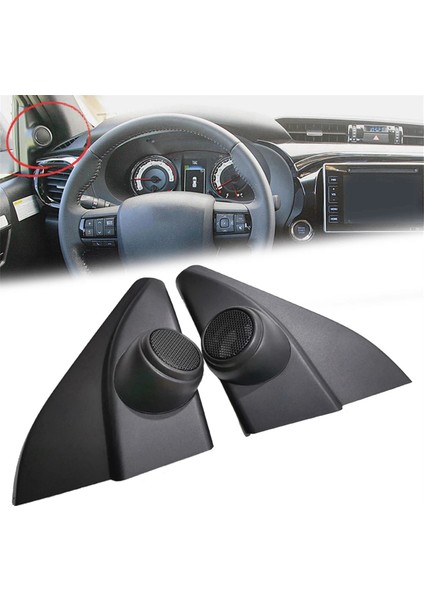2pcs Araba Tweeter Hoparlör Değiştirilmiş Sesli Kapı Köşesi Tutkal Hoparlör Toyota Hilux Için Fortuner 2016-2020 (Yurt Dışından) modelleri