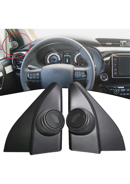 2pcs Araba Tweeter Hoparlör Değiştirilmiş Sesli Kapı Köşesi Tutkal Hoparlör Toyota Hilux Için Fortuner 2016-2020 (Yurt Dışından) fırsatları