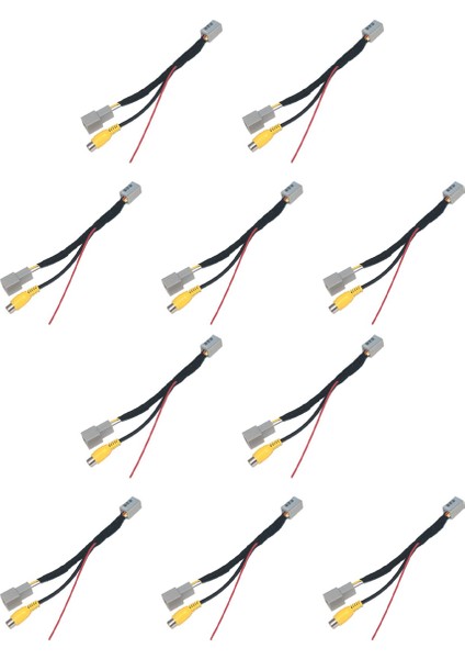 10X Araç Arka Görünüm Kamerası Rca Video Ters Kamera Mitsubishi Outlander Asx Gf Gg Zj Için Kablo Adaptörü Dönüştürme Kablosu Adaptörü (Yurt Dışından)