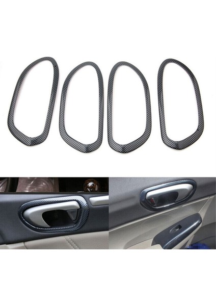 Abs Karbon Fiber Kapı Iç Sapı Kapak Kaplama Honda 8. Civic 2006-2011 (Yurt Dışından) fiyatları